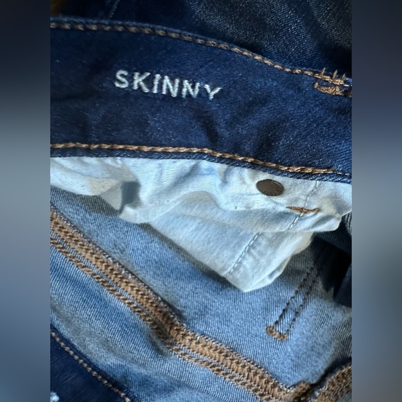 American Eagle Outfitters Women's Dark Blue Skinny Jeans - Picture 3 of 5